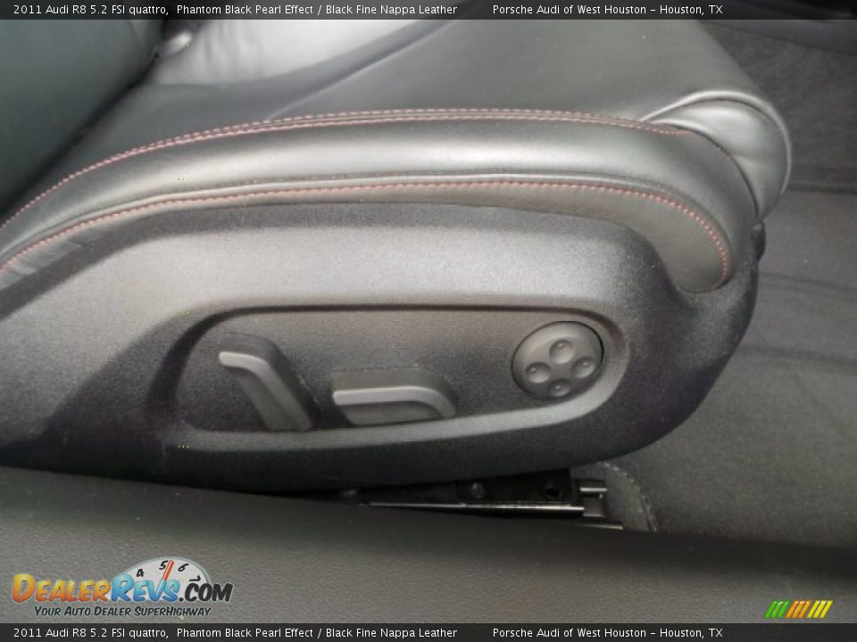 2011 Audi R8 5.2 FSI quattro Phantom Black Pearl Effect / Black Fine Nappa Leather Photo #36