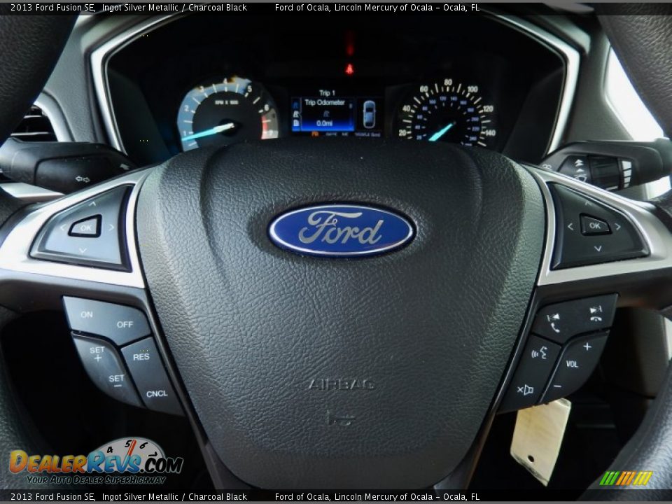 2013 Ford Fusion SE Ingot Silver Metallic / Charcoal Black Photo #24
