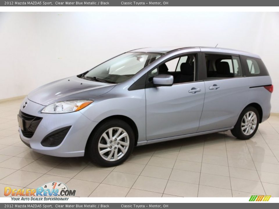 2012 Mazda MAZDA5 Sport Clear Water Blue Metallic / Black Photo #3