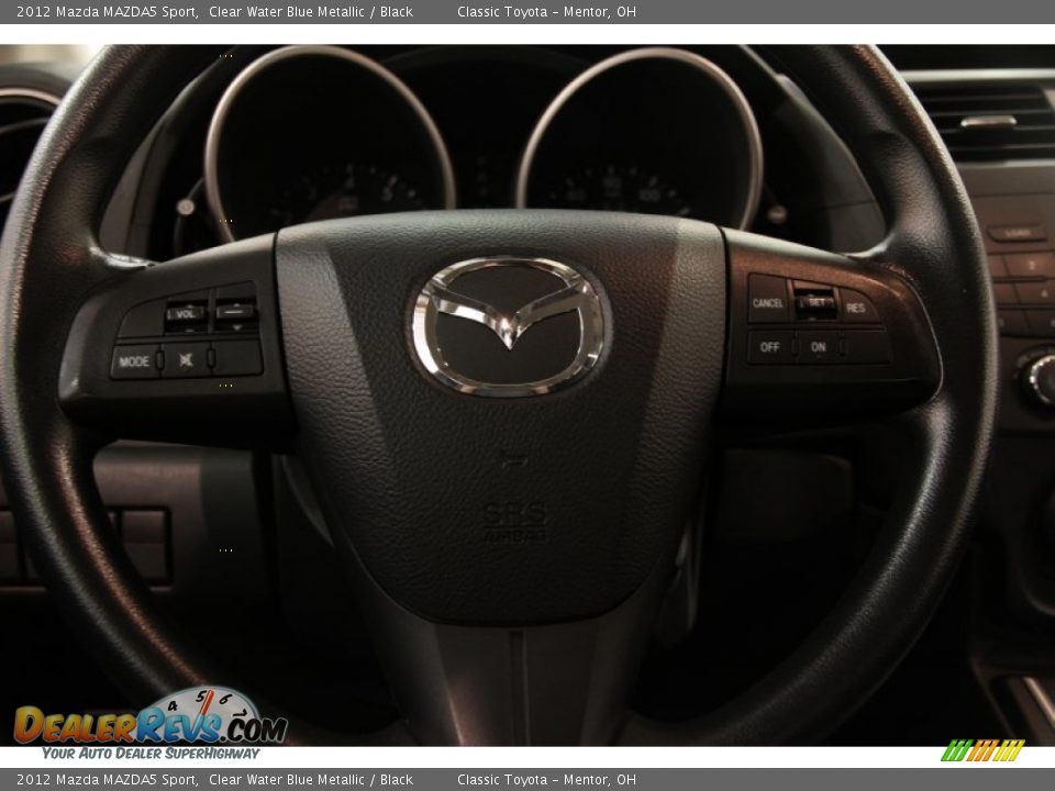 2012 Mazda MAZDA5 Sport Clear Water Blue Metallic / Black Photo #6
