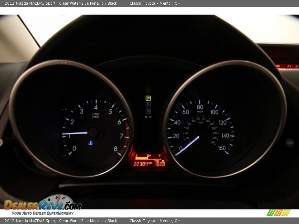 2012 Mazda MAZDA5 Sport Clear Water Blue Metallic / Black Photo #7