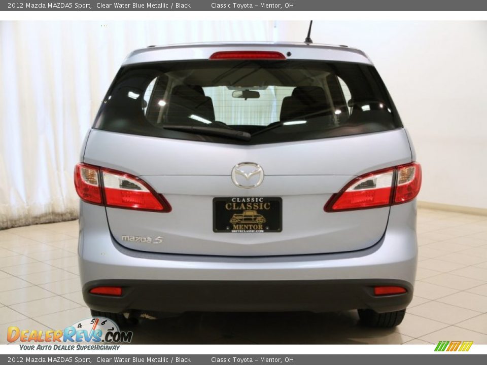 2012 Mazda MAZDA5 Sport Clear Water Blue Metallic / Black Photo #15