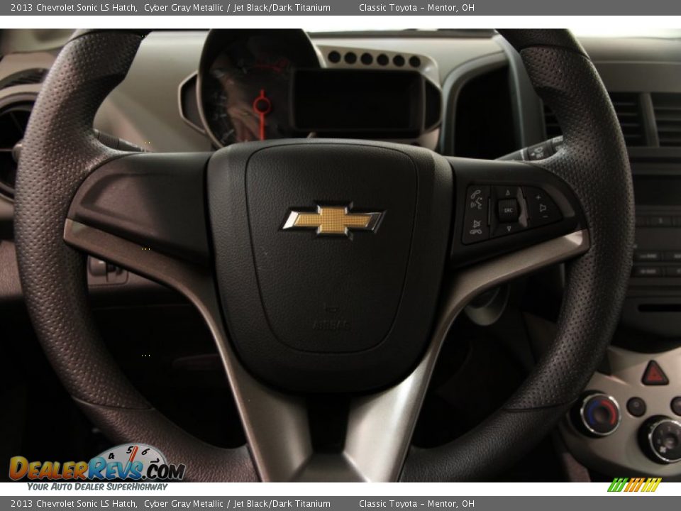2013 Chevrolet Sonic LS Hatch Cyber Gray Metallic / Jet Black/Dark Titanium Photo #6