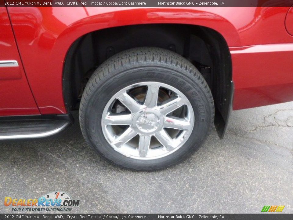 2012 GMC Yukon XL Denali AWD Crystal Red Tintcoat / Cocoa/Light Cashmere Photo #9