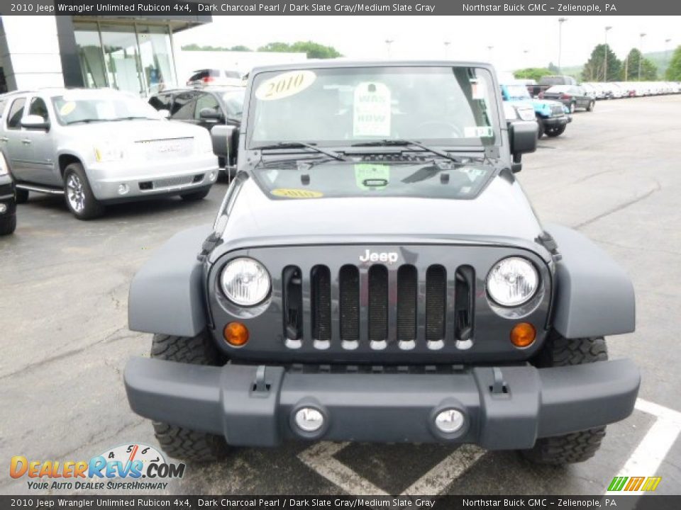 2010 Jeep Wrangler Unlimited Rubicon 4x4 Dark Charcoal Pearl / Dark Slate Gray/Medium Slate Gray Photo #2