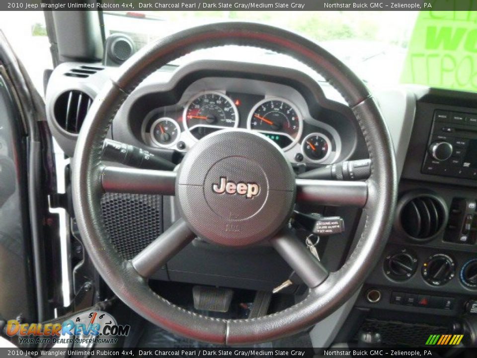 2010 Jeep Wrangler Unlimited Rubicon 4x4 Dark Charcoal Pearl / Dark Slate Gray/Medium Slate Gray Photo #18