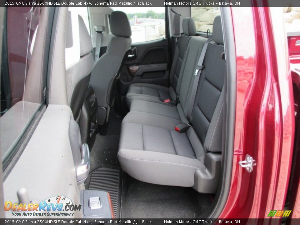 Rear Seat of 2015 GMC Sierra 2500HD SLE Double Cab 4x4 Photo #33