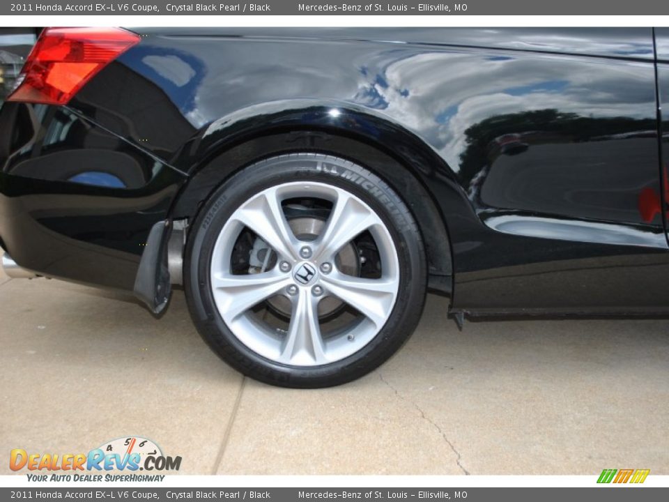 2011 Honda Accord EX-L V6 Coupe Crystal Black Pearl / Black Photo #5