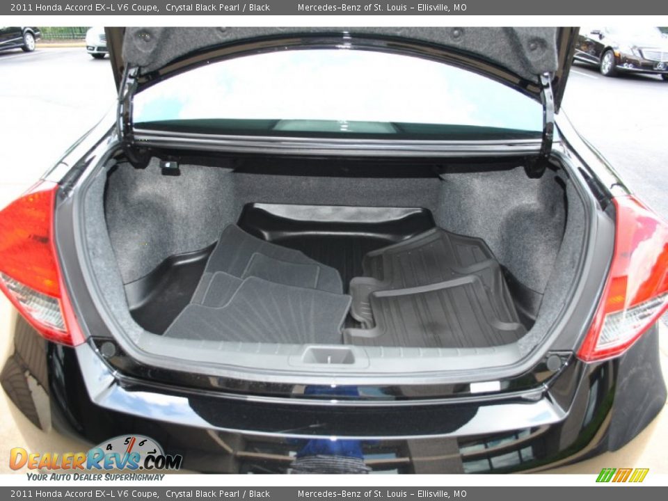 2011 Honda Accord EX-L V6 Coupe Crystal Black Pearl / Black Photo #7