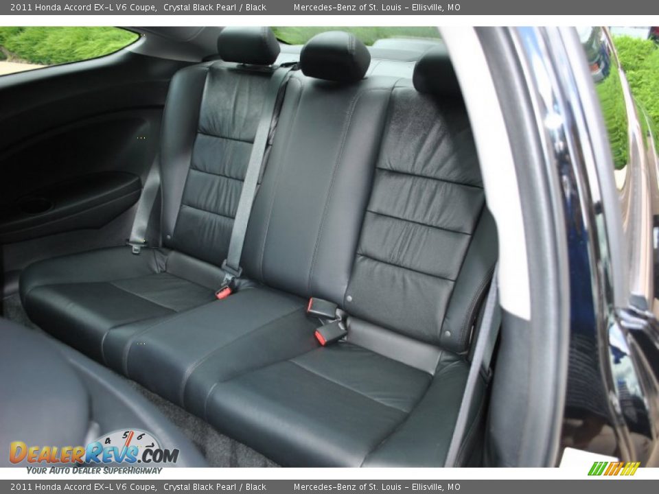 2011 Honda Accord EX-L V6 Coupe Crystal Black Pearl / Black Photo #10