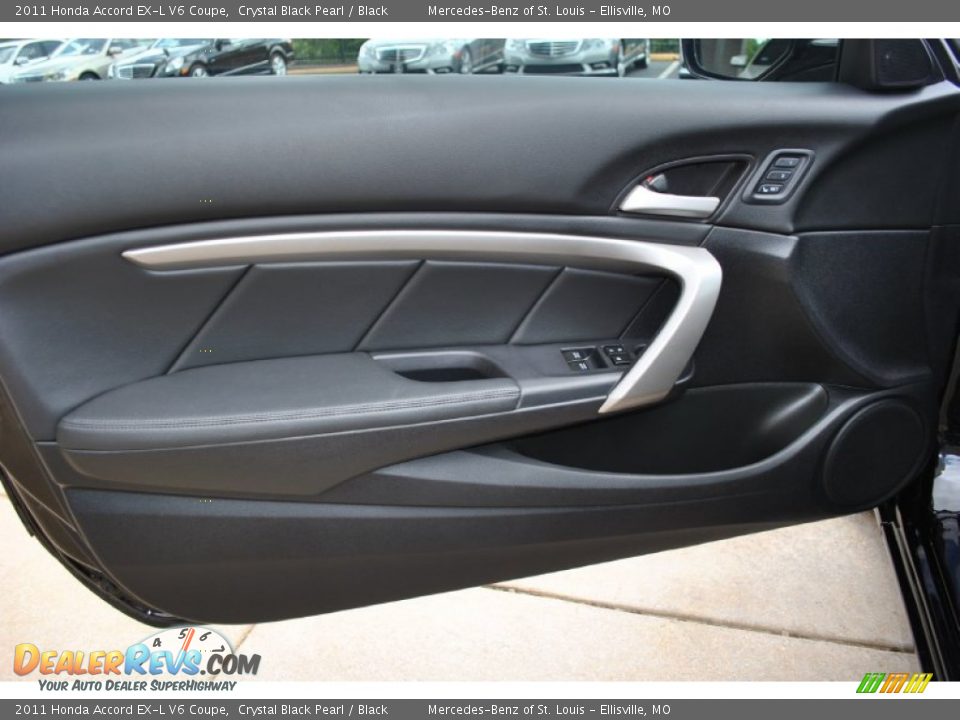 2011 Honda Accord EX-L V6 Coupe Crystal Black Pearl / Black Photo #12