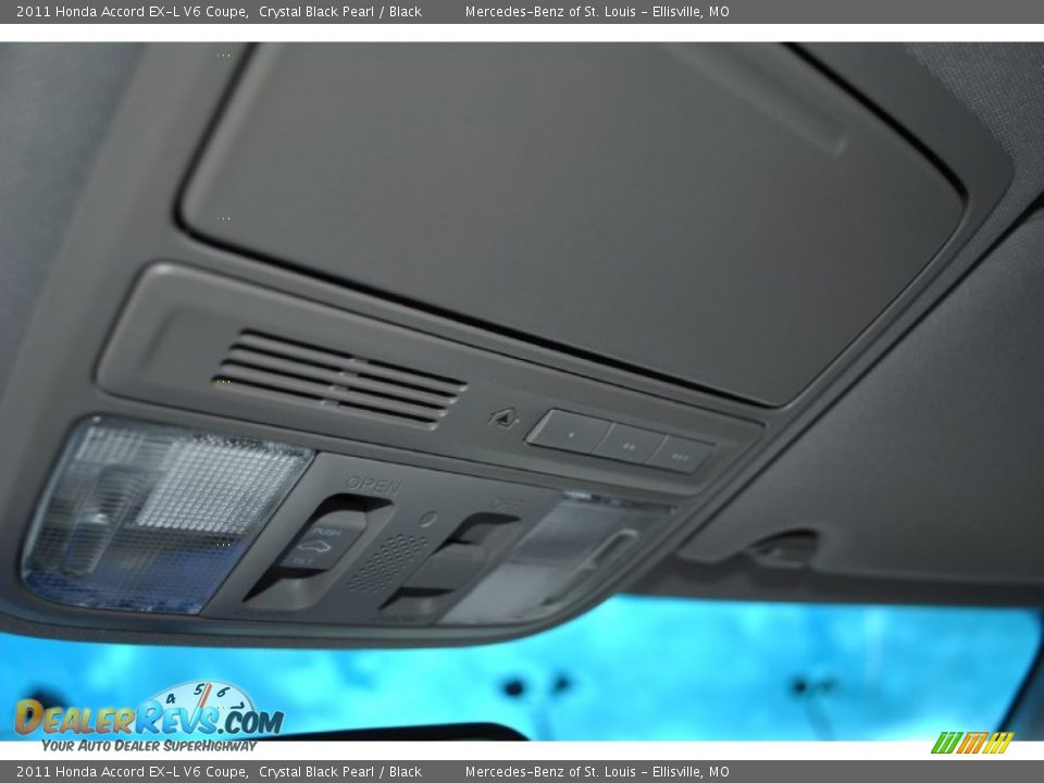 2011 Honda Accord EX-L V6 Coupe Crystal Black Pearl / Black Photo #15