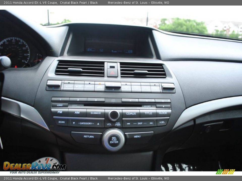 2011 Honda Accord EX-L V6 Coupe Crystal Black Pearl / Black Photo #16