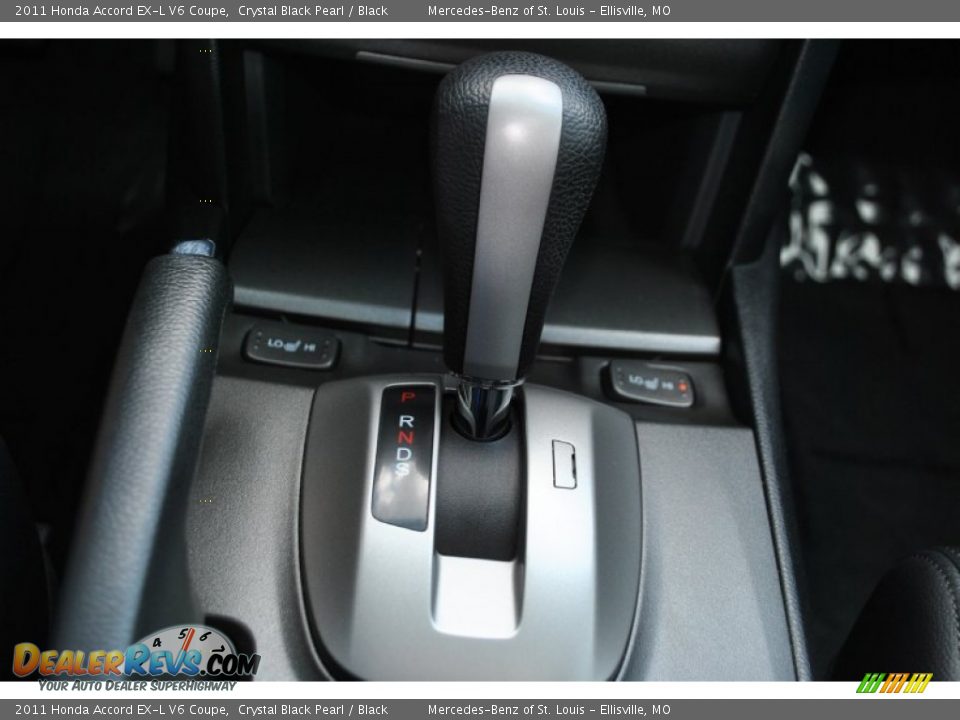 2011 Honda Accord EX-L V6 Coupe Crystal Black Pearl / Black Photo #17