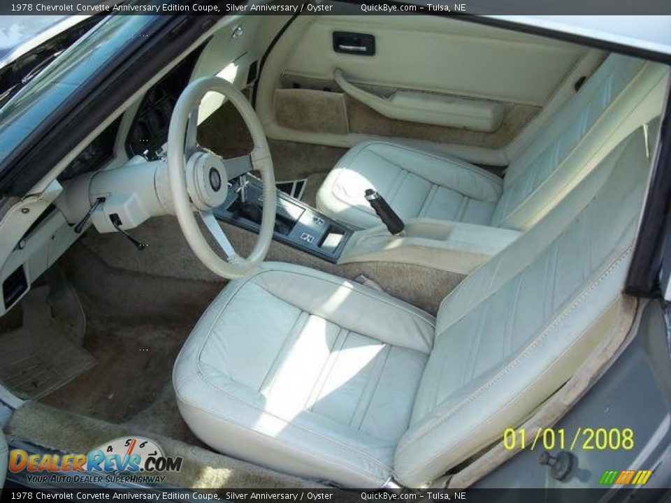 1978 Chevrolet Corvette Anniversary Edition Coupe Silver Anniversary / Oyster Photo #6
