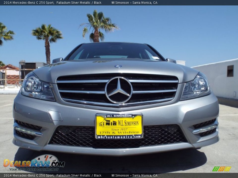 2014 Mercedes-Benz C 250 Sport Palladium Silver Metallic / Black Photo #2