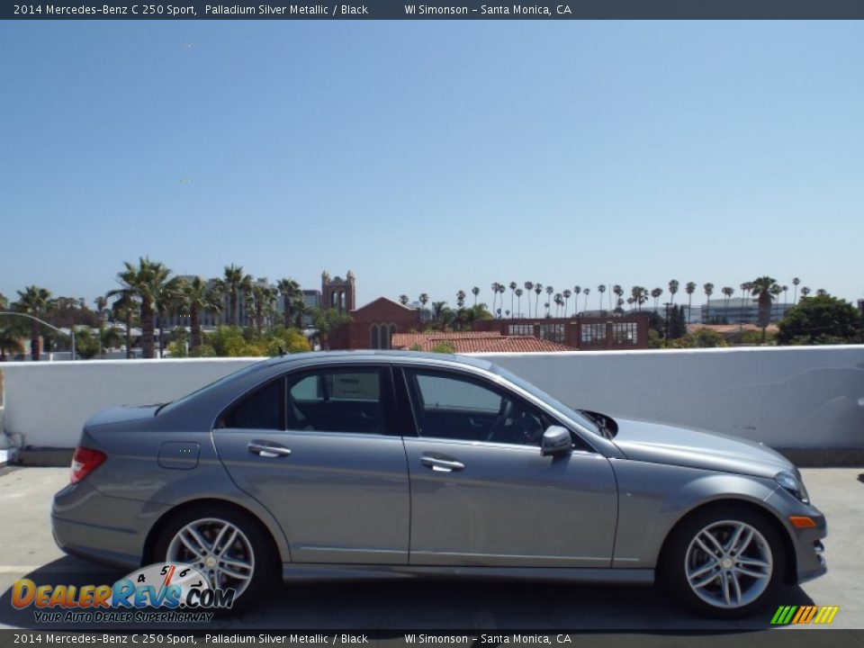2014 Mercedes-Benz C 250 Sport Palladium Silver Metallic / Black Photo #3