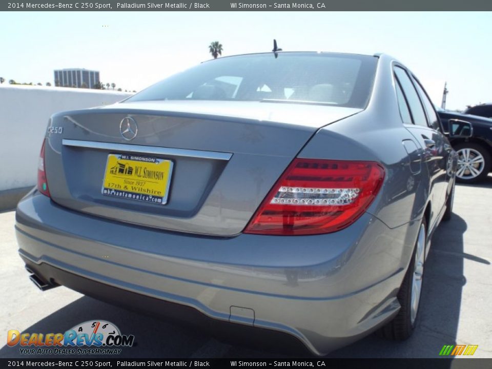 2014 Mercedes-Benz C 250 Sport Palladium Silver Metallic / Black Photo #4