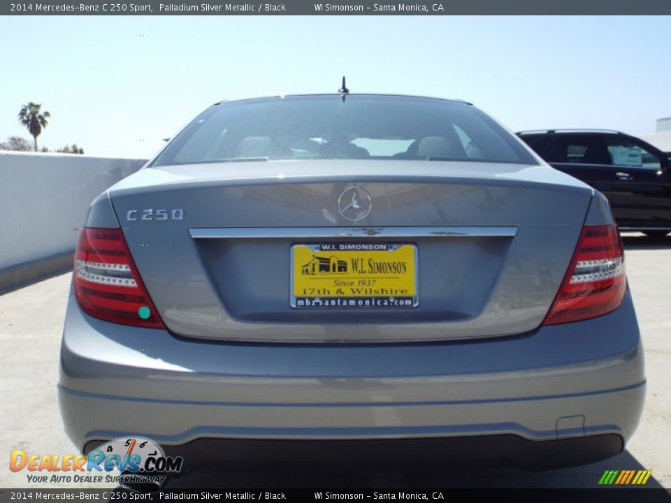 2014 Mercedes-Benz C 250 Sport Palladium Silver Metallic / Black Photo #5