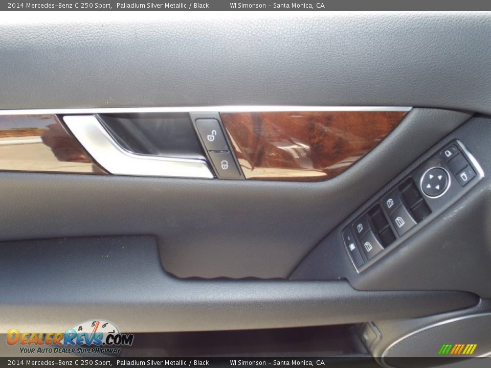 2014 Mercedes-Benz C 250 Sport Palladium Silver Metallic / Black Photo #6