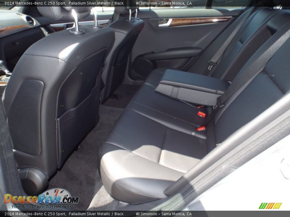 2014 Mercedes-Benz C 250 Sport Palladium Silver Metallic / Black Photo #8