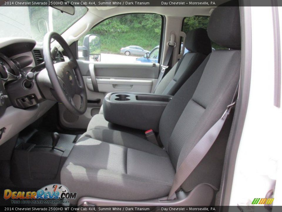 2014 Chevrolet Silverado 2500HD WT Crew Cab 4x4 Summit White / Dark Titanium Photo #11