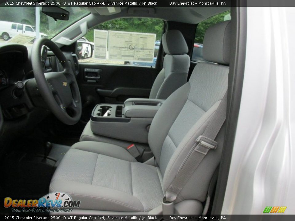 2015 Chevrolet Silverado 2500HD WT Regular Cab 4x4 Silver Ice Metallic / Jet Black Photo #13