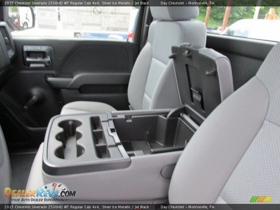 2015 Chevrolet Silverado 2500HD WT Regular Cab 4x4 Silver Ice Metallic / Jet Black Photo #14