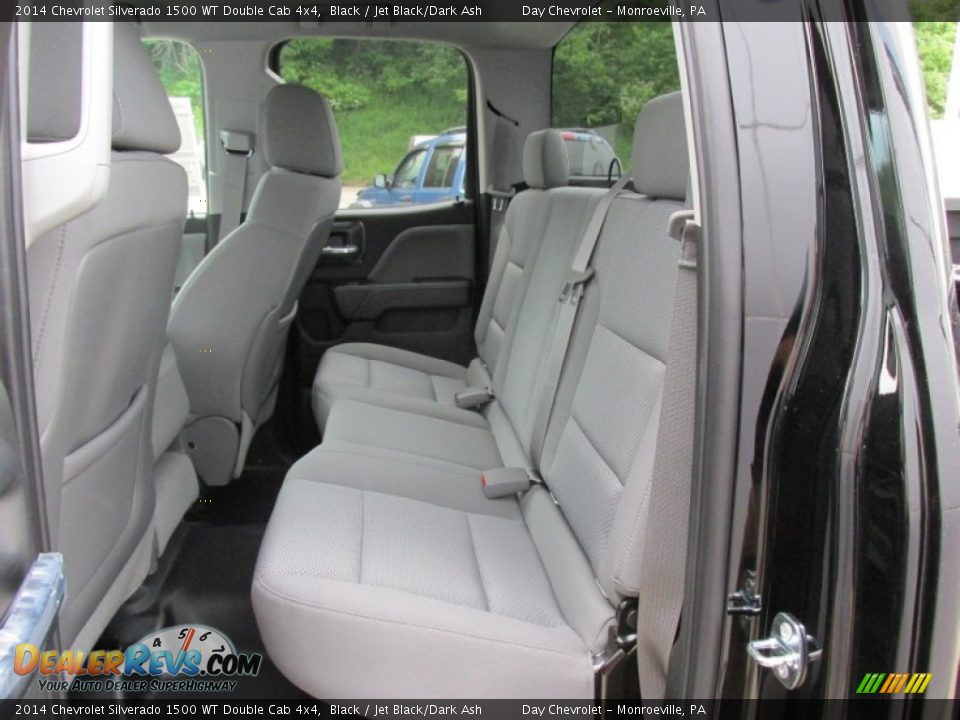2014 Chevrolet Silverado 1500 WT Double Cab 4x4 Black / Jet Black/Dark Ash Photo #14
