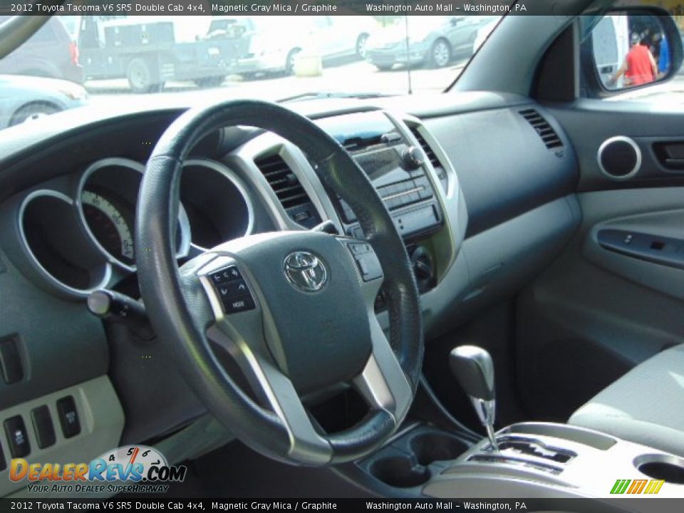 2012 Toyota Tacoma V6 SR5 Double Cab 4x4 Magnetic Gray Mica / Graphite Photo #12