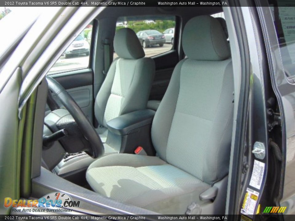 2012 Toyota Tacoma V6 SR5 Double Cab 4x4 Magnetic Gray Mica / Graphite Photo #14