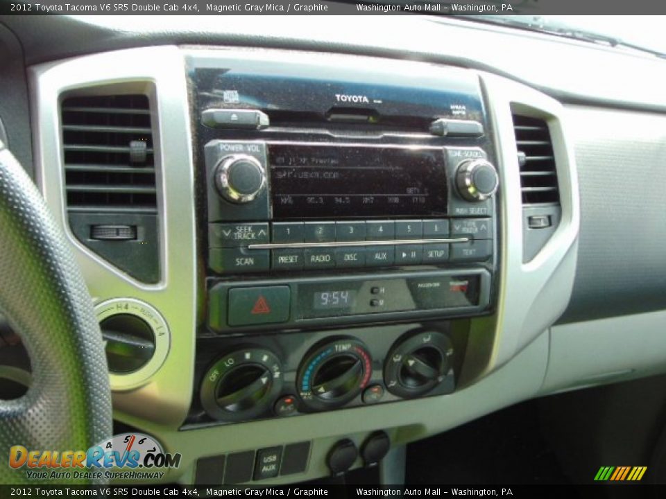 2012 Toyota Tacoma V6 SR5 Double Cab 4x4 Magnetic Gray Mica / Graphite Photo #15