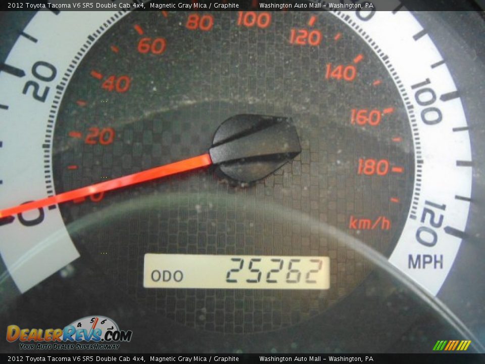 2012 Toyota Tacoma V6 SR5 Double Cab 4x4 Magnetic Gray Mica / Graphite Photo #20