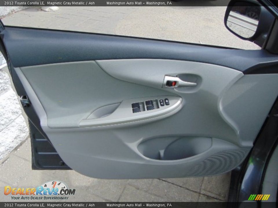 2012 Toyota Corolla LE Magnetic Gray Metallic / Ash Photo #10