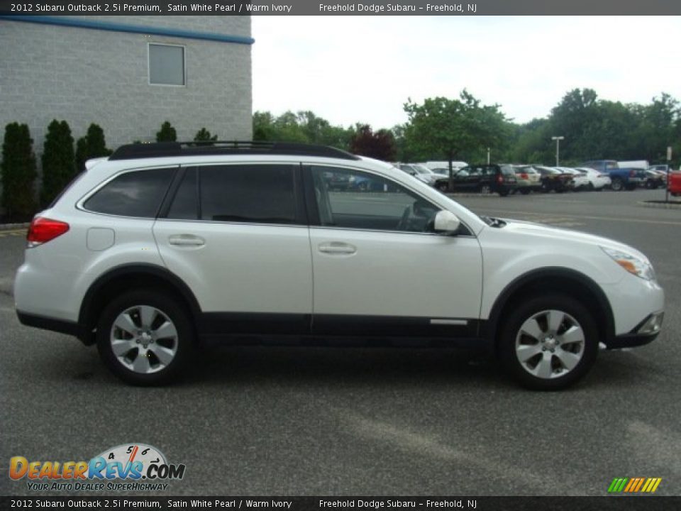 2012 Subaru Outback 2.5i Premium Satin White Pearl / Warm Ivory Photo #8