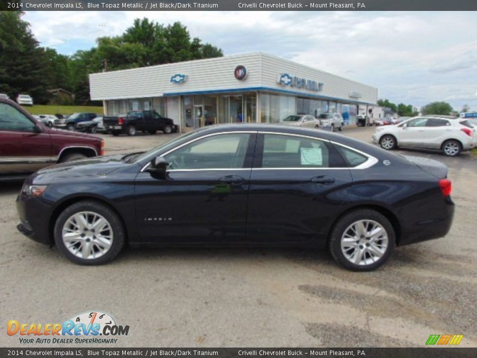 2014 Chevrolet Impala LS Blue Topaz Metallic / Jet Black/Dark Titanium Photo #2