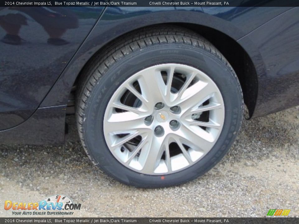 2014 Chevrolet Impala LS Blue Topaz Metallic / Jet Black/Dark Titanium Photo #3