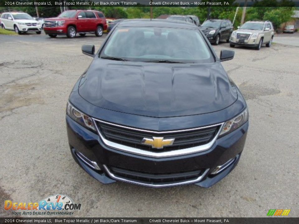 2014 Chevrolet Impala LS Blue Topaz Metallic / Jet Black/Dark Titanium Photo #4