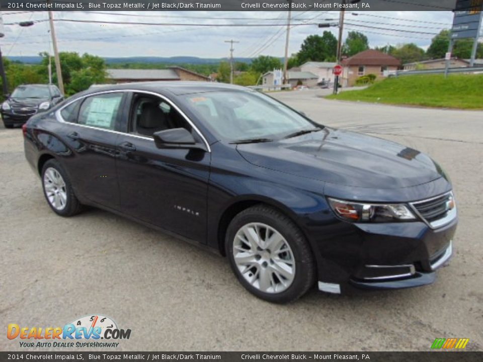 2014 Chevrolet Impala LS Blue Topaz Metallic / Jet Black/Dark Titanium Photo #5