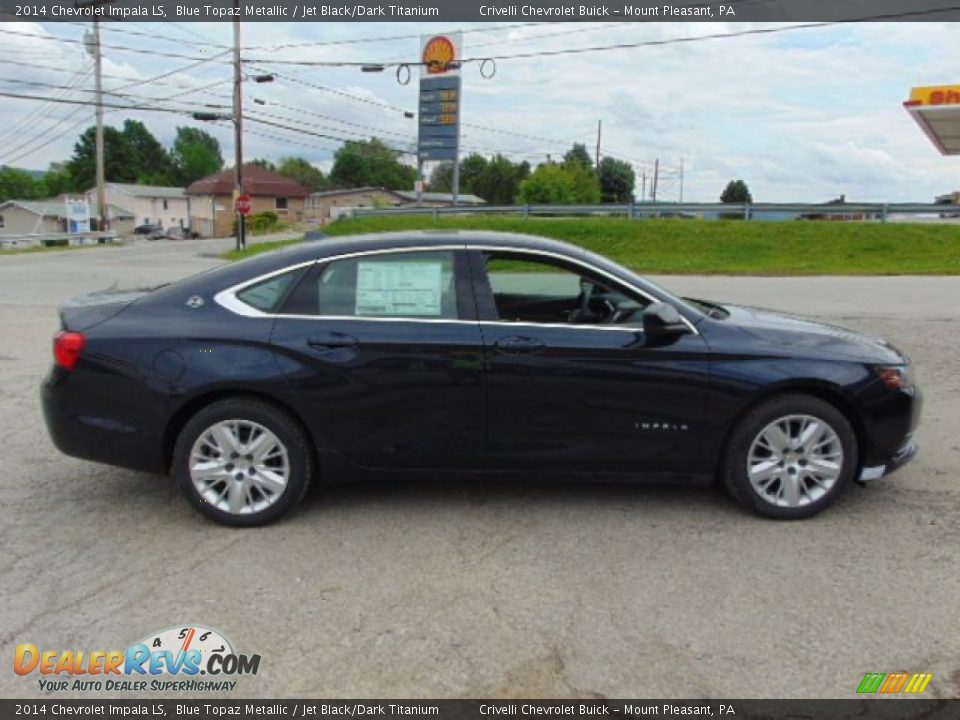 2014 Chevrolet Impala LS Blue Topaz Metallic / Jet Black/Dark Titanium Photo #6
