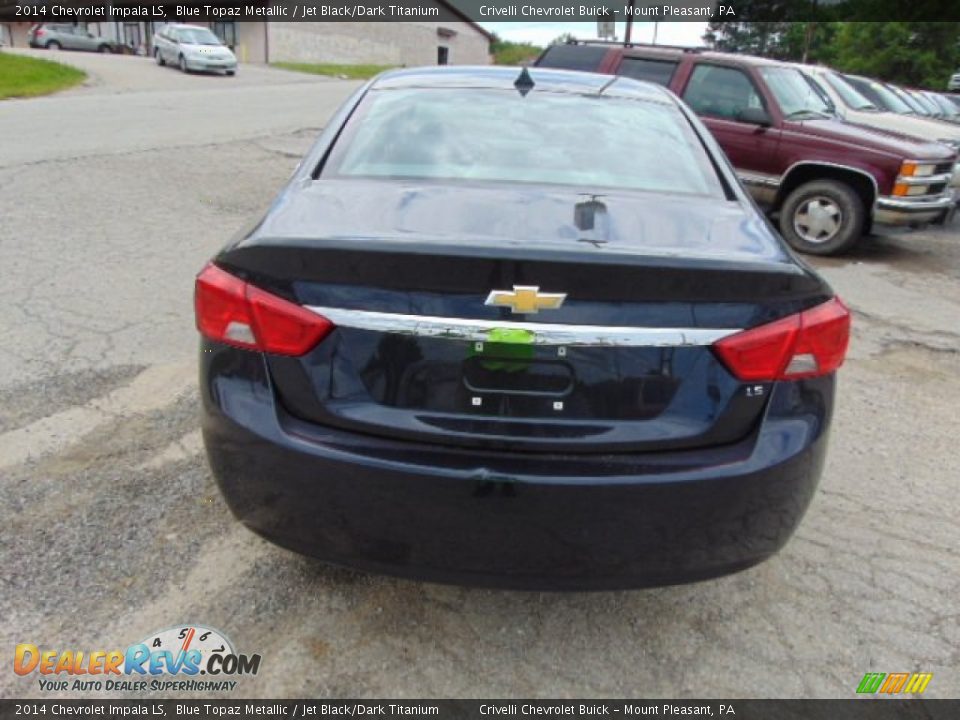 2014 Chevrolet Impala LS Blue Topaz Metallic / Jet Black/Dark Titanium Photo #7