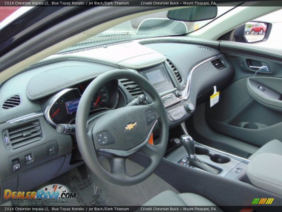 2014 Chevrolet Impala LS Blue Topaz Metallic / Jet Black/Dark Titanium Photo #9