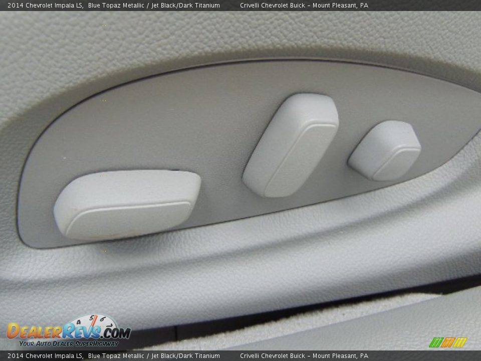 2014 Chevrolet Impala LS Blue Topaz Metallic / Jet Black/Dark Titanium Photo #11