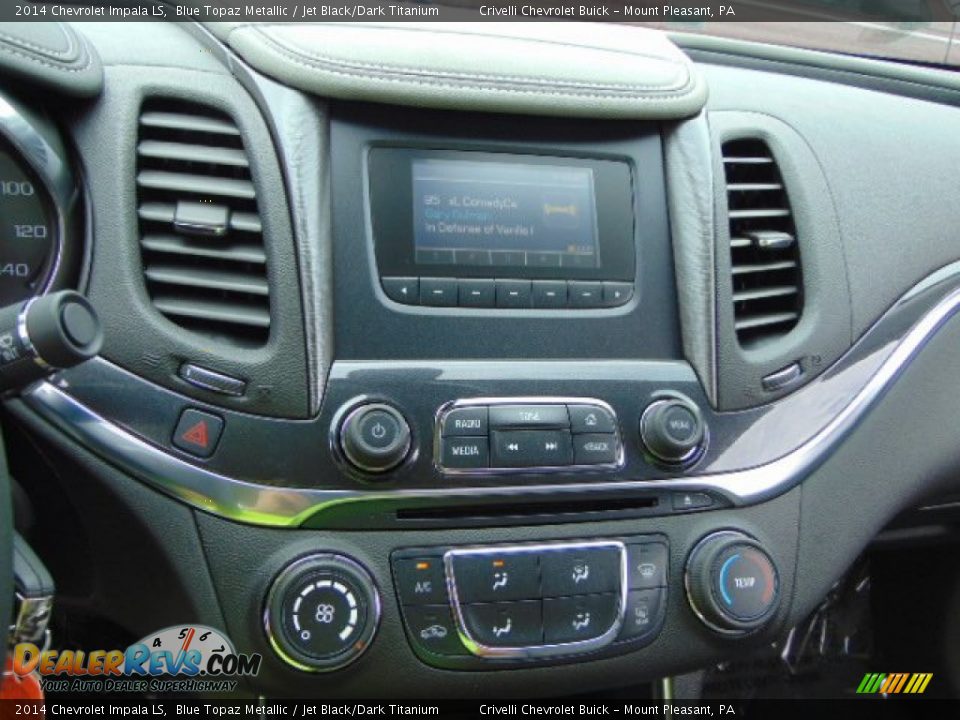 2014 Chevrolet Impala LS Blue Topaz Metallic / Jet Black/Dark Titanium Photo #12