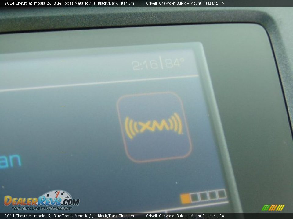2014 Chevrolet Impala LS Blue Topaz Metallic / Jet Black/Dark Titanium Photo #13