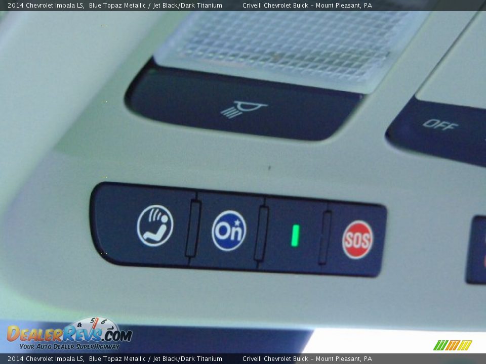 2014 Chevrolet Impala LS Blue Topaz Metallic / Jet Black/Dark Titanium Photo #14