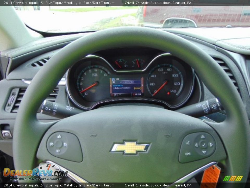 2014 Chevrolet Impala LS Blue Topaz Metallic / Jet Black/Dark Titanium Photo #16