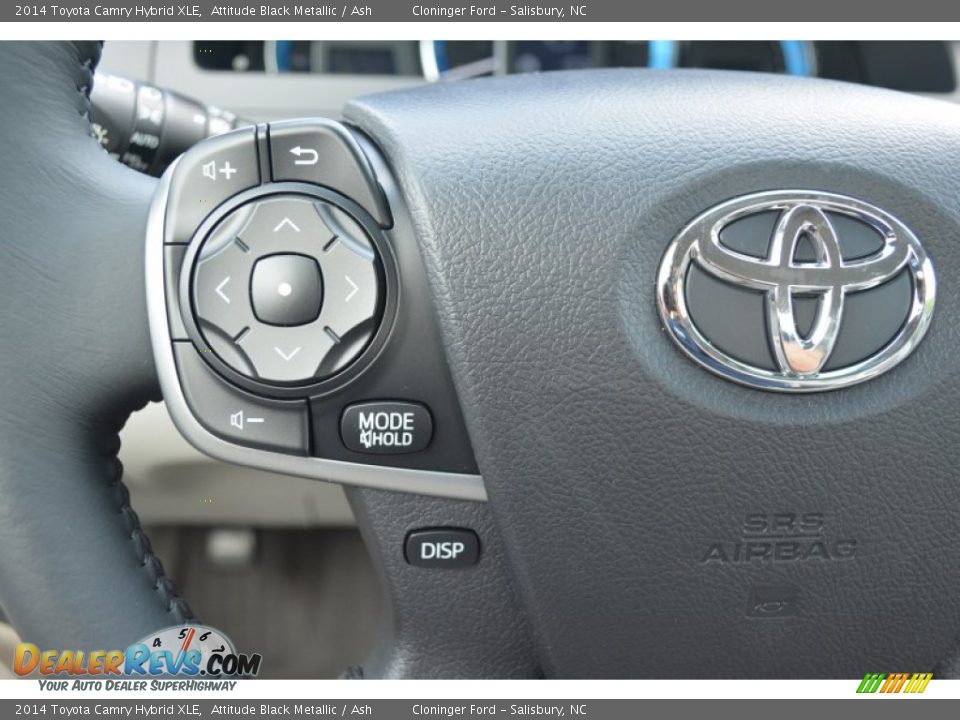 2014 Toyota Camry Hybrid XLE Attitude Black Metallic / Ash Photo #23