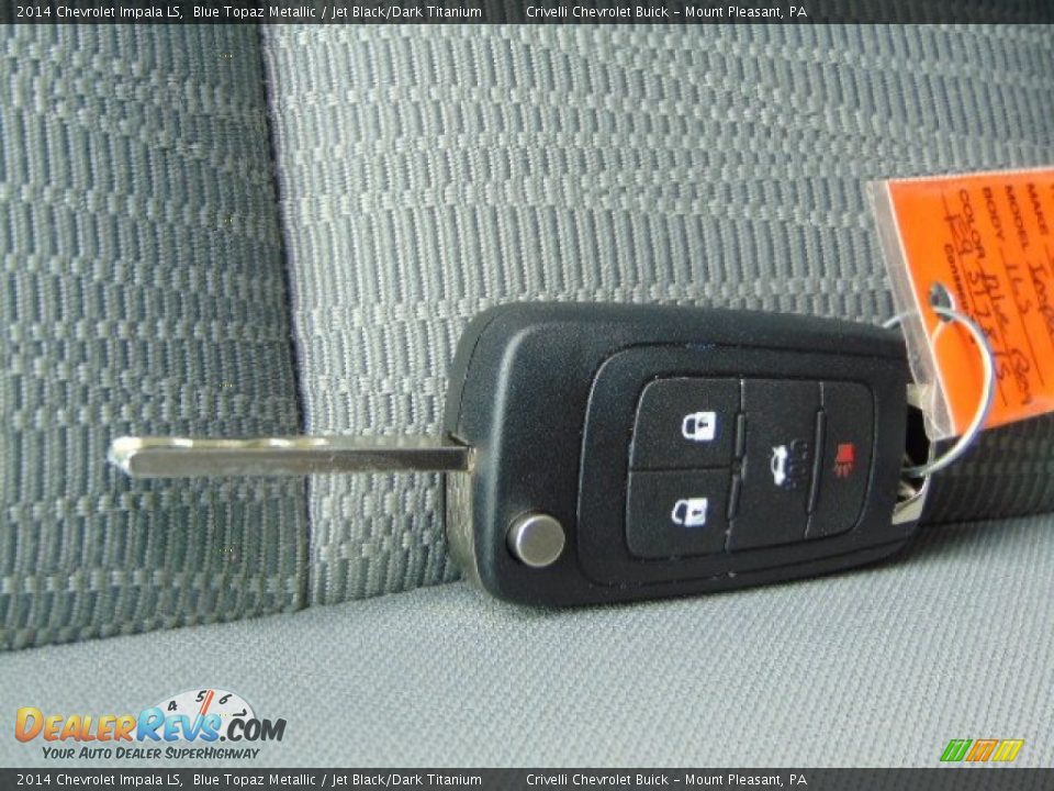 2014 Chevrolet Impala LS Blue Topaz Metallic / Jet Black/Dark Titanium Photo #19