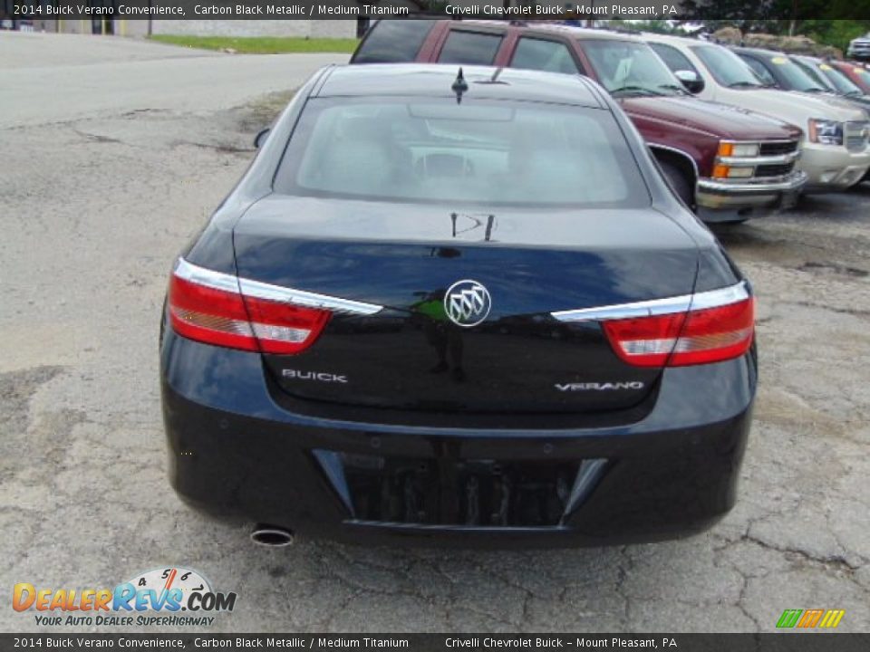 2014 Buick Verano Convenience Carbon Black Metallic / Medium Titanium Photo #8